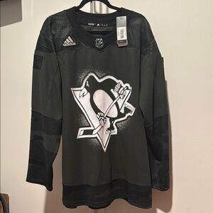 NHL Pittsburgh Penguins Military Salute To Service Hockey Jersey Black Camo 54